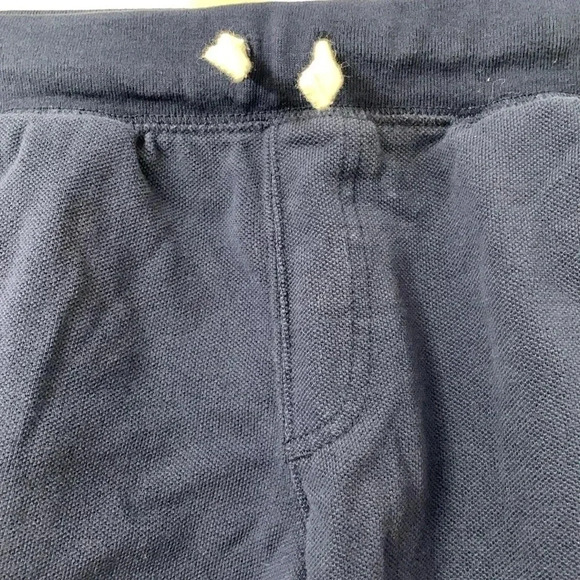 Boys Polo Ralph Lauren French Terry Drawstring Shorts Navy Blue Size 5 EUC - Picture 4 of 10
